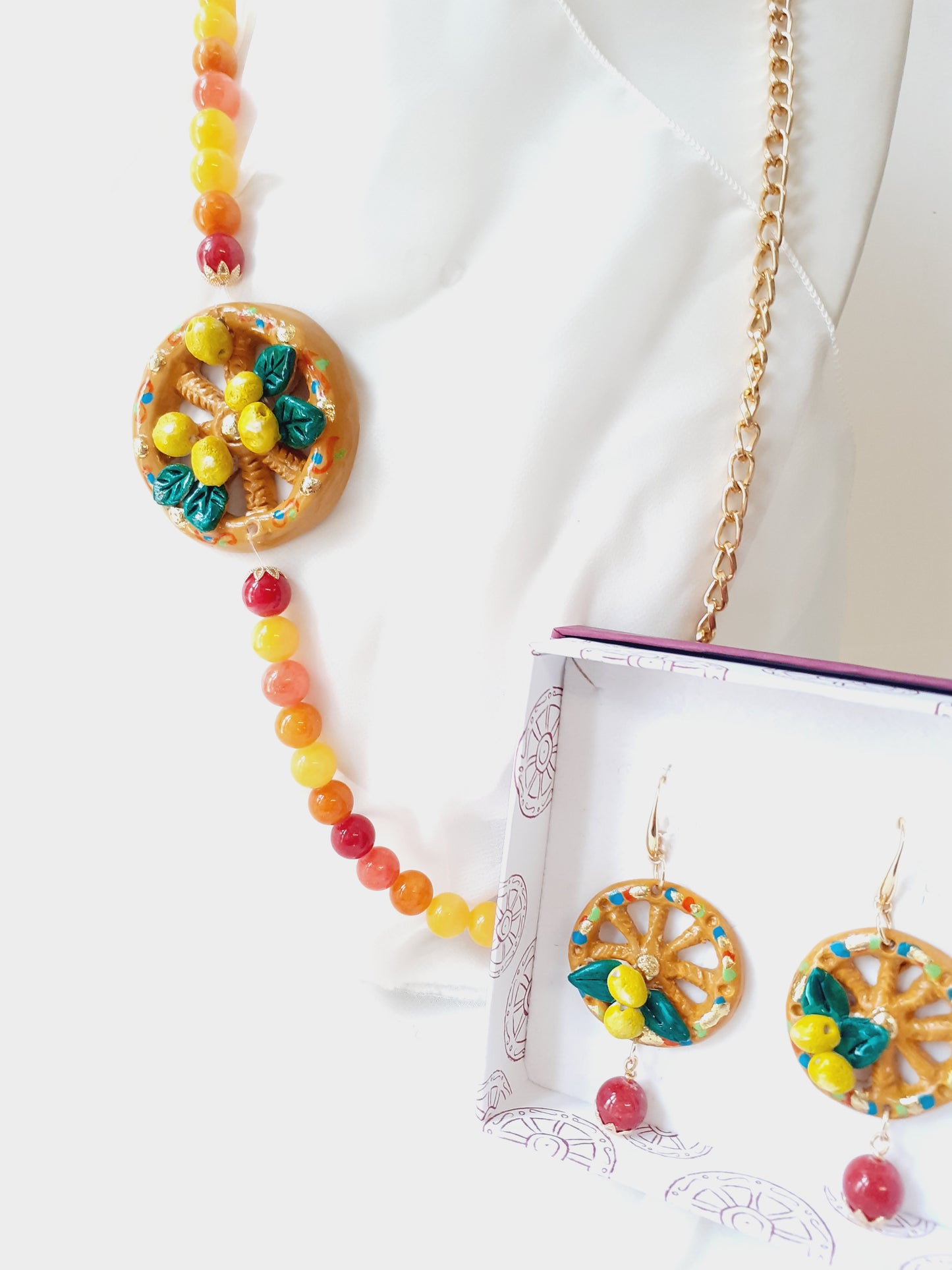 Collana Artigianale - Agrumi di Sicilia