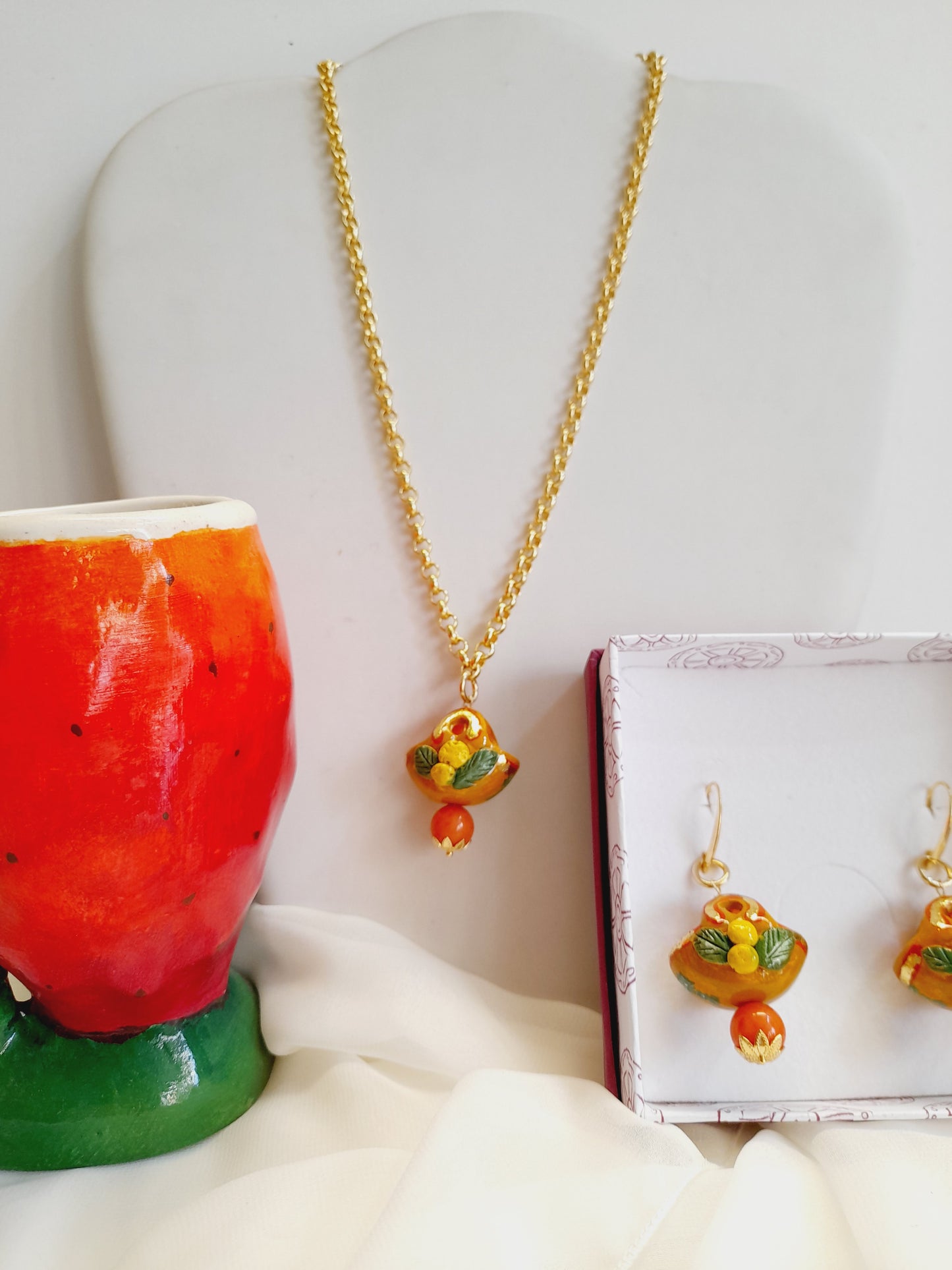 Orecchini coffa e limoni