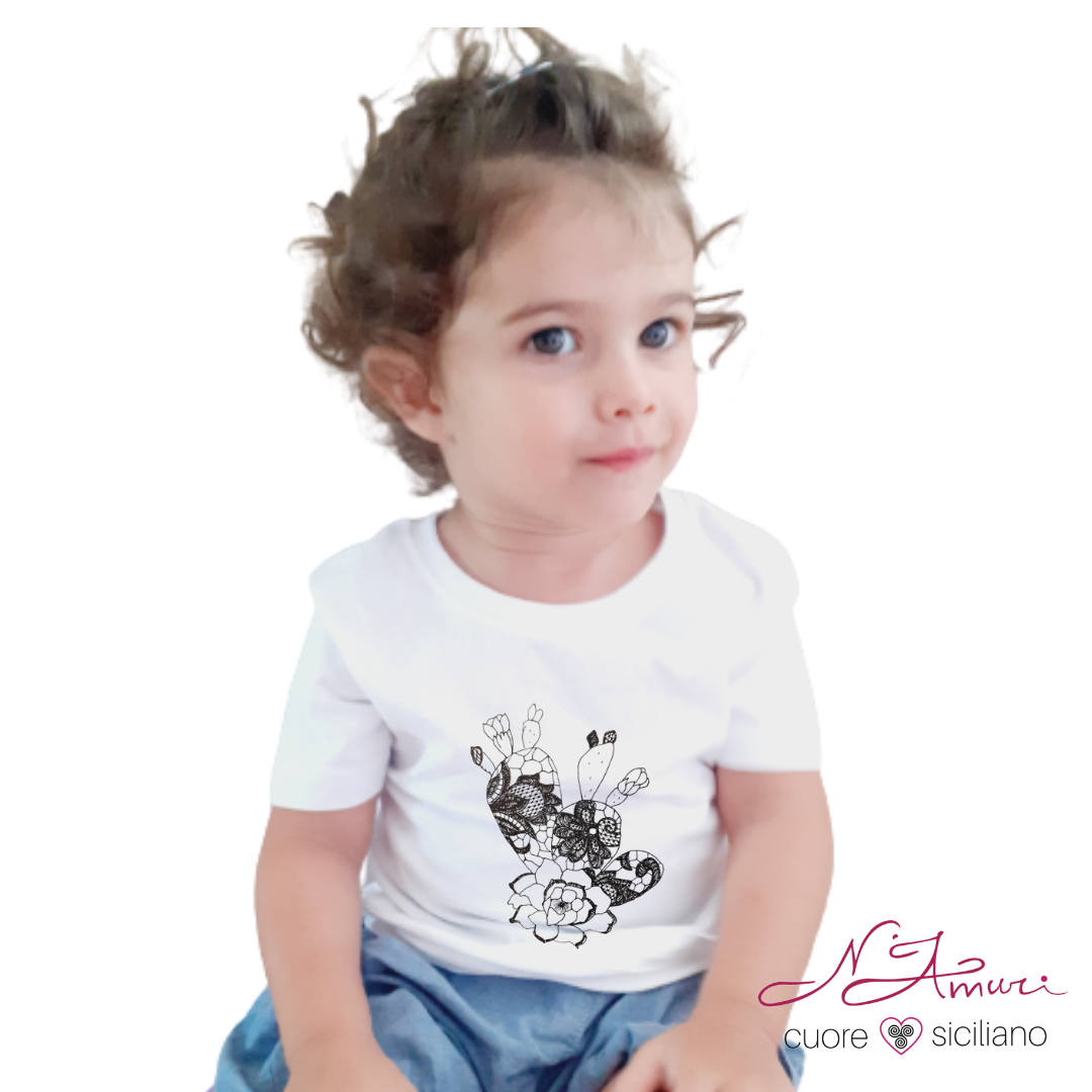 Maglietta bimba con fichi d'india