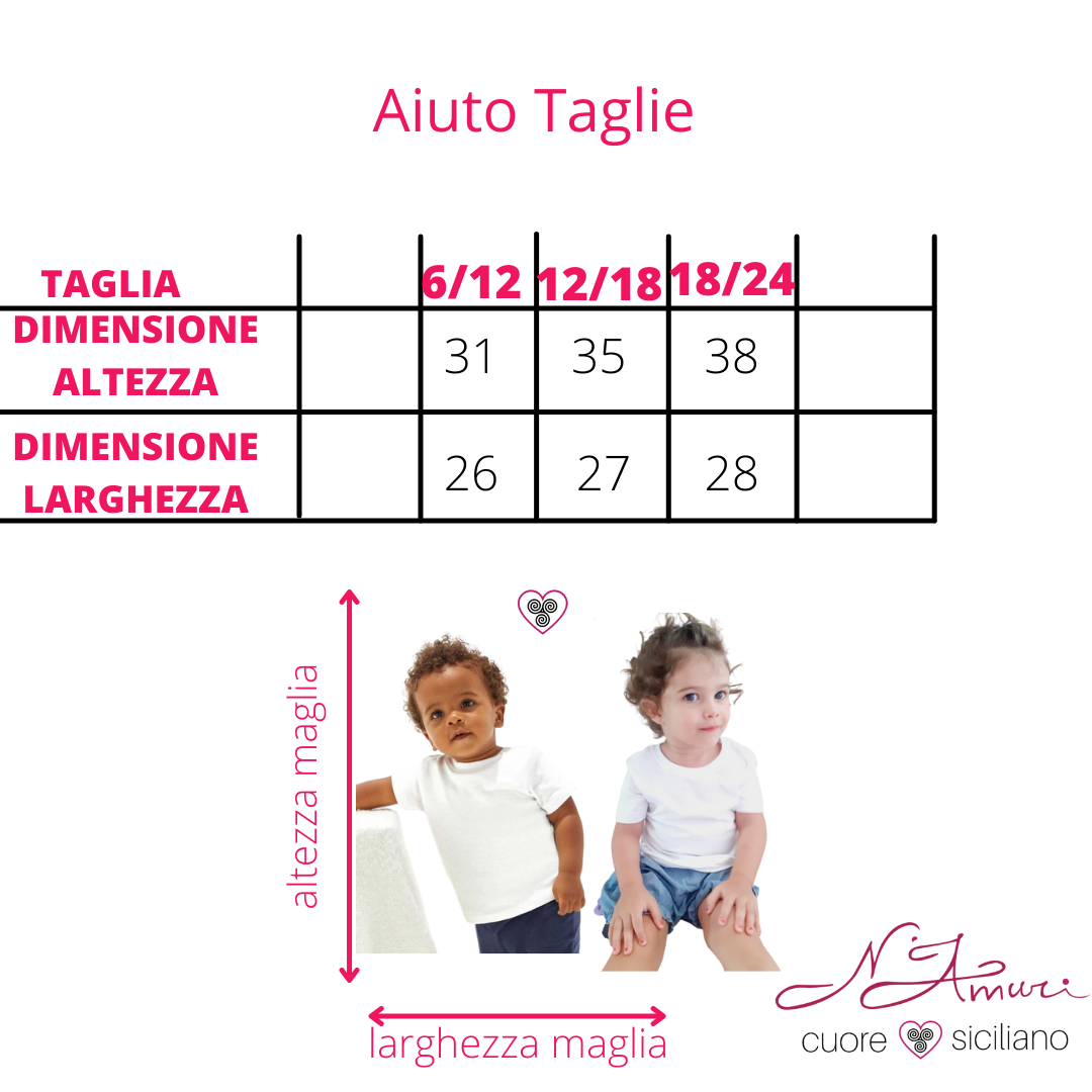 Maglietta bimbo con detto siciliano