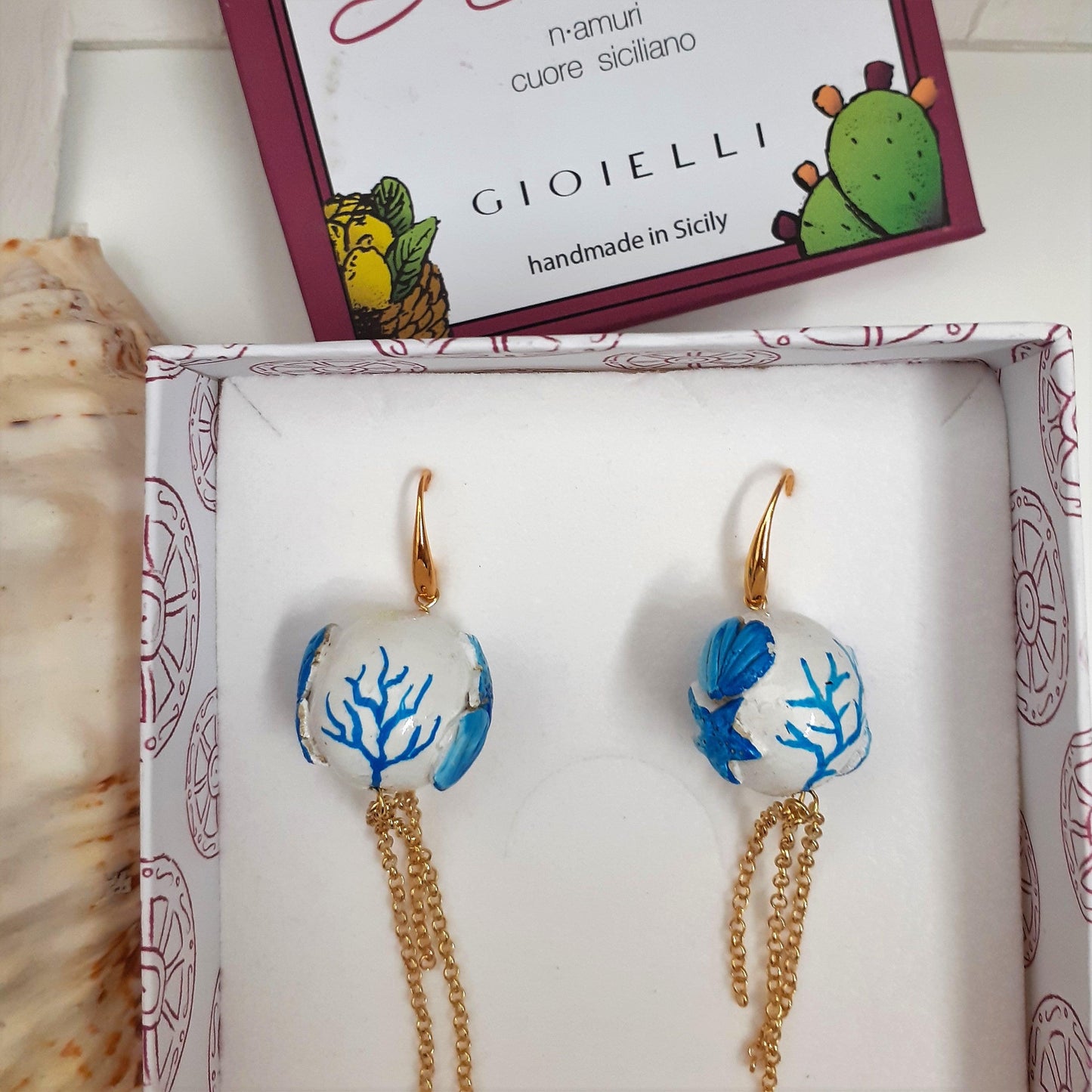 Orecchini Artigianali - Elementi Marini