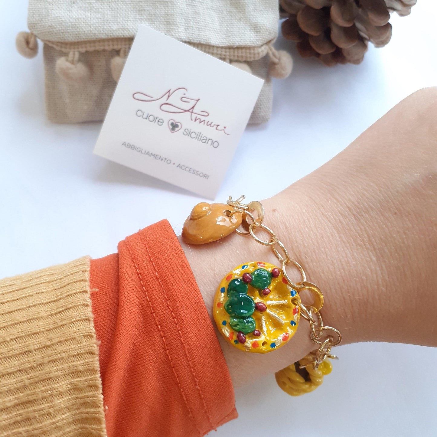 Bracciale Artigianale - Ciondoli Fatti a Mano Siciliani