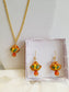 Collana con ciondolo coffa e limoni