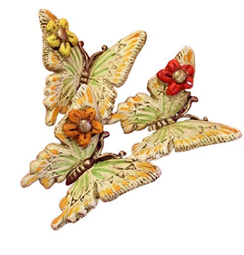 Set 3 Farfalle in ceramica da appendere