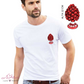 Maglia stampata | pigna rossa