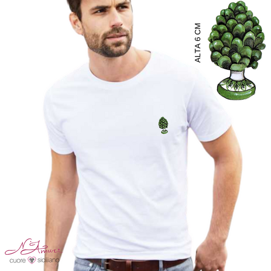 Maglia stampata | pigna verde