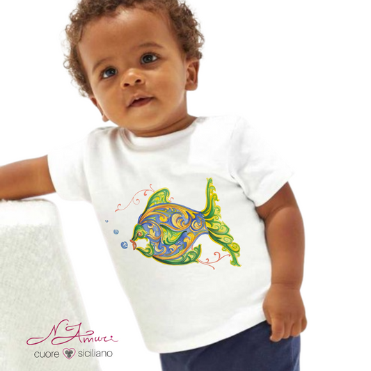 Copia del Maglietta bimbo con pesce