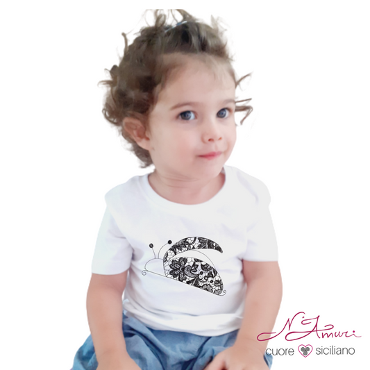 Maglietta bimba con coccinella