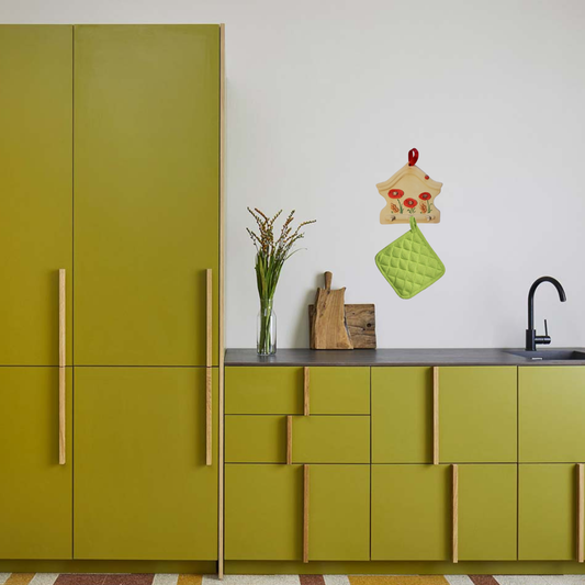 Appendi presine in ceramica _ decoro papaveri