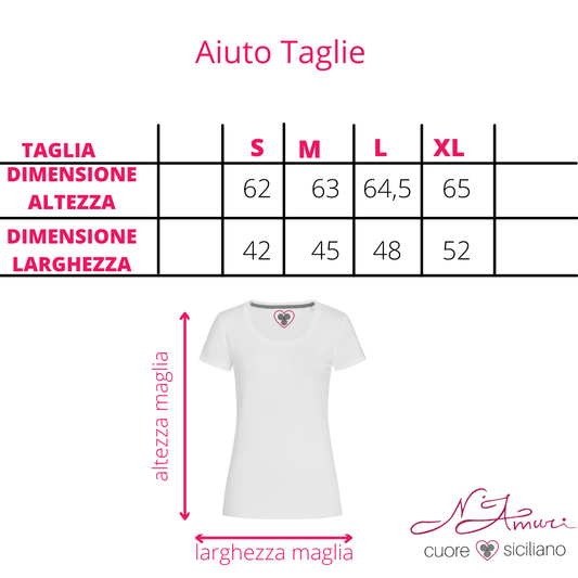 Maglia Stampata | Cuore, stile Maiolica Siciliana