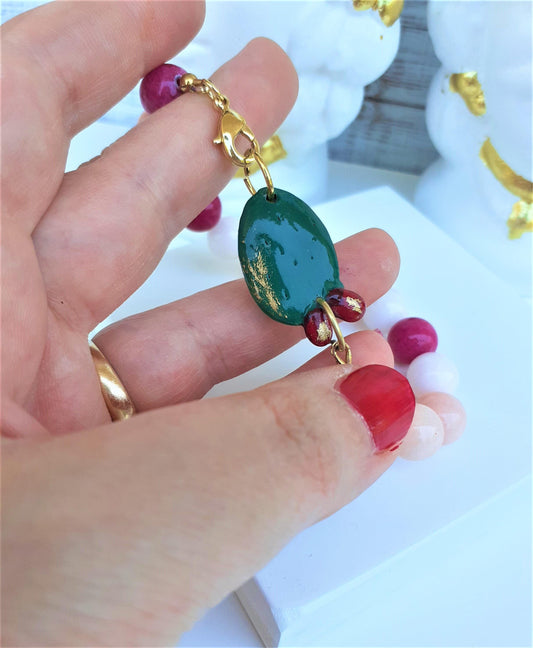 Bracciale con Pietre Dure - Ciondolo Siciliano