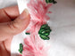 Maglia ricamata e dipinta a mano | Peonie