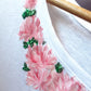 Maglia ricamata e dipinta a mano | Peonie