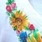 Maglia Dipinta e Ricamata a mano | Girasoli e Farfalle