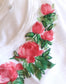 Maglia ricamata e dipinta a mano | Rose Rosse