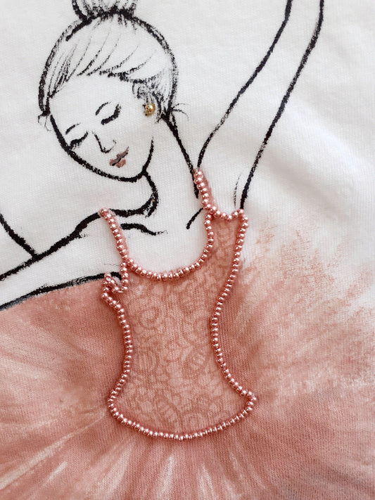 Maglia ricamata e dipinta a mano | Ballerina