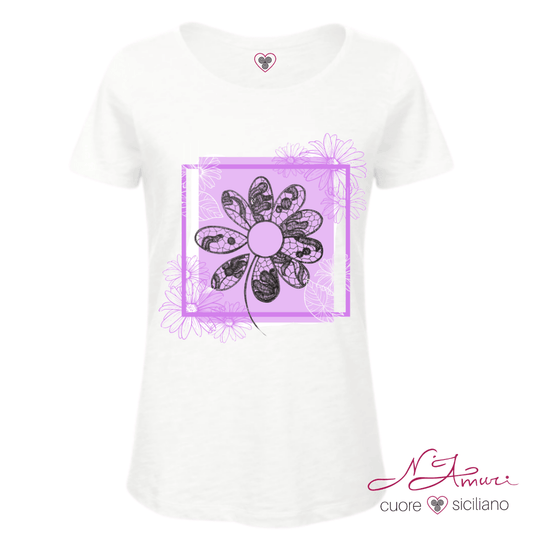 maglietta floreale donna