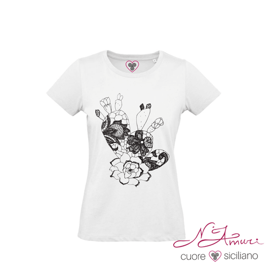 Maglia Stampata | Fico D'India, effetto Pizzo Nero