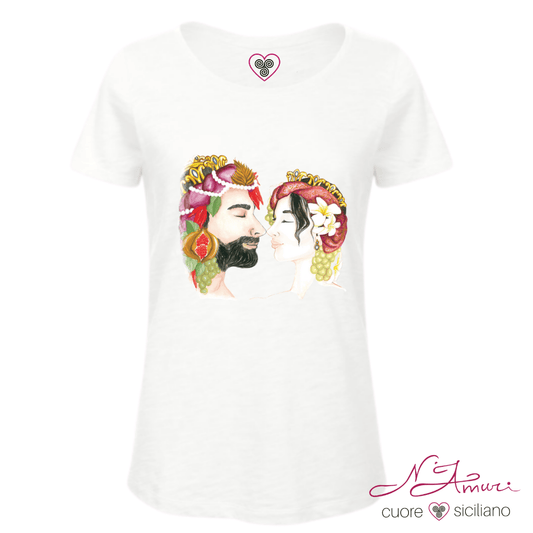 maglietta con teste di moro