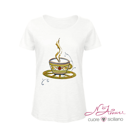 Maglia Stampata | Tazzina da Caffè in stile Siciliano