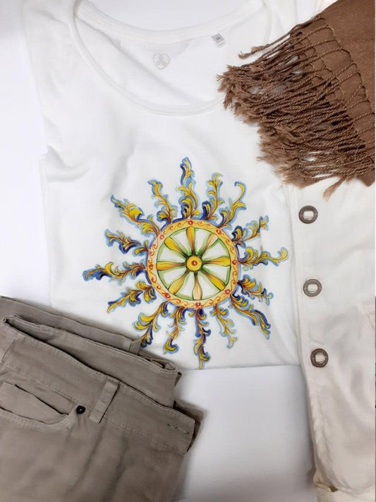 Maglia Stampata | Sole in stile Siciliano