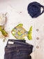Maglia Stampata | Pesce in stile Maiolica